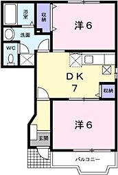 間取図画像 2DK