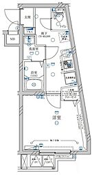 ディアレイシャス成増 1Kの間取図画像