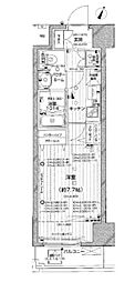 パレステュディオ渋谷本町 1Kの間取図画像