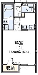 レオネクストグレイスメゾン 1Kの間取図画像