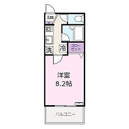 ラフィーネ 1階1Kの間取り