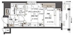 ZOOM西五反田 1DKの間取図画像