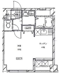 EstSoleil 1Kの間取図画像
