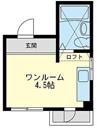 新師岡ビル ワンルームの間取図画像