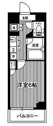 ルーブル都立家政参番館 1Kの間取図画像