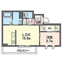 シャーメゾン庵 00202 ｜ 群馬県高崎市飯塚町289-1（賃貸マンション1LDK・2階・40.25㎡） その2