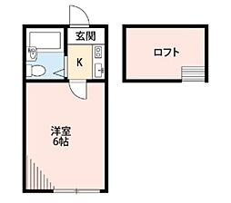プラザドゥヴィンテージ 1Kの間取図画像