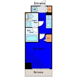 東急池上線 荏原中延駅 徒歩1分の賃貸マンション 3階1Kの間取り