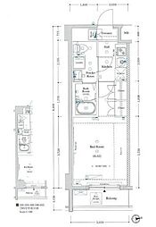 ARKMARK上北沢 1Kの間取図画像
