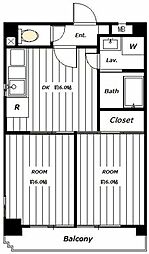 アートパレス 2DKの間取図画像