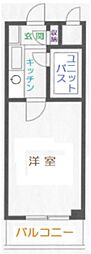 ライベストコート南長崎 1Kの間取図画像