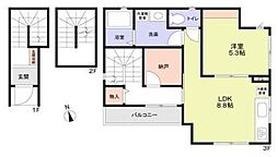 シェレストック目黒 1SLDKの間取図画像