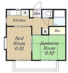 KGK 2Kの間取図画像