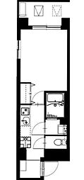 b'CASA練馬 1Kの間取図画像