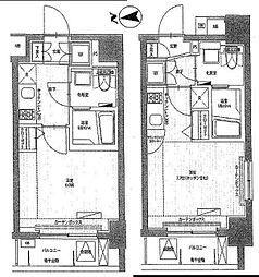 Log下高井戸 ワンルームの間取図画像
