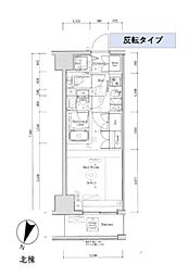 DIPS金町レジデンス 1Kの間取図画像