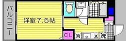 サン・スペース香住ケ丘 1Kの間取図画像