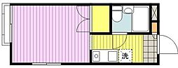 メゾンドセリシア 1Kの間取図画像