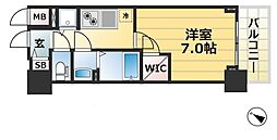 エスリード神戸ハーバーテラス 1Kの間取図画像