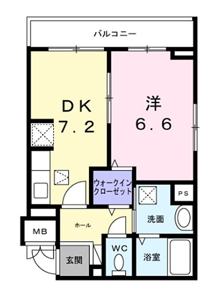 レゼル 201｜神奈川県川崎市多摩区宿河原４丁目(賃貸アパート1DK・2階・36.06㎡)の写真 その2