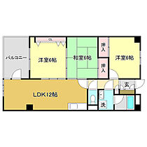 レジデンス扇 501 ｜ 高知県高知市城山町（賃貸マンション3LDK・5階・68.97㎡） その2