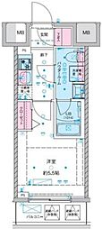 GENOVIA西川口III 1Kの間取図画像