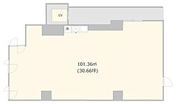 グローリア荻窪 4階ワンルームの間取り