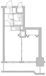 ライオンズプラザ海老名 1DKの間取図画像