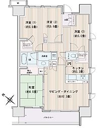 エスティメゾン豊洲レジデンス 10階4LDKの間取り