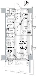 MAKES浅草イースト 1SLDKの間取図画像