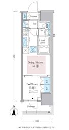 アーバネックス蔵前レジデンス 1DKの間取図画像