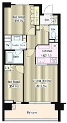 パークホームズ成増マークレジデンス 1階2LDKの間取り