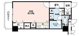 亀井ビル ワンルームの間取図画像