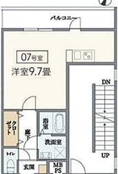 リアコート武庫之荘 1Kの間取図画像