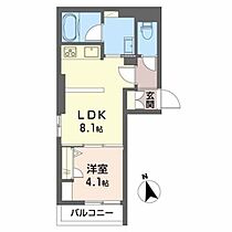 シャーメゾン桜田 203 ｜ 山形県山形市桜田西１丁目14-20（賃貸アパート1LDK・2階・32.86㎡） その2