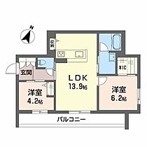 シャーメゾン吉塚211 A0204 ｜ 福岡県福岡市博多区吉塚８丁目70-71-1、71-2之各一部（賃貸マンション2LDK・2階・56.85㎡） その2