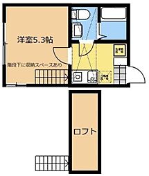 フロネシス小田急相模原 1Kの間取図画像