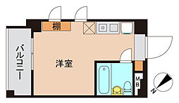 東京メトロ東西線 南行徳駅 徒歩8分の賃貸マンション 2階ワンルームの間取り