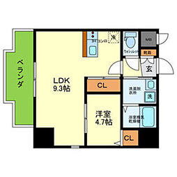 間取図画像 1LDK