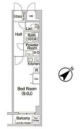 COMFORIAたまプラーザ ワンルームの間取図画像