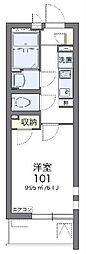 レジデント清川 1Kの間取図画像
