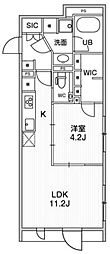 ReveResiderce目黒 1LDKの間取図画像