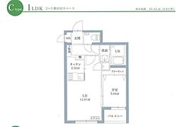 リアンレガーロ博多ステーション 1LDKの間取図画像