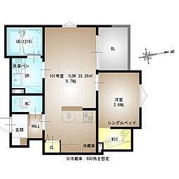 REGALEST Station sid 1LDKの間取図画像