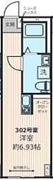 Realiser ワンルームの間取図画像