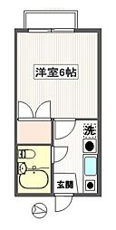 Aハウス 1Kの間取図画像