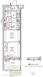 クレイシアIDZ中野野方 2Kの間取図画像