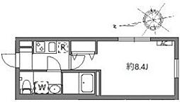 グランピア中野坂上 1階1Kの間取り