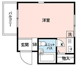 PLENDY宮前平 ワンルームの間取図画像