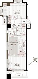 アヴァンティーク銀座2丁目 2DKの間取図画像